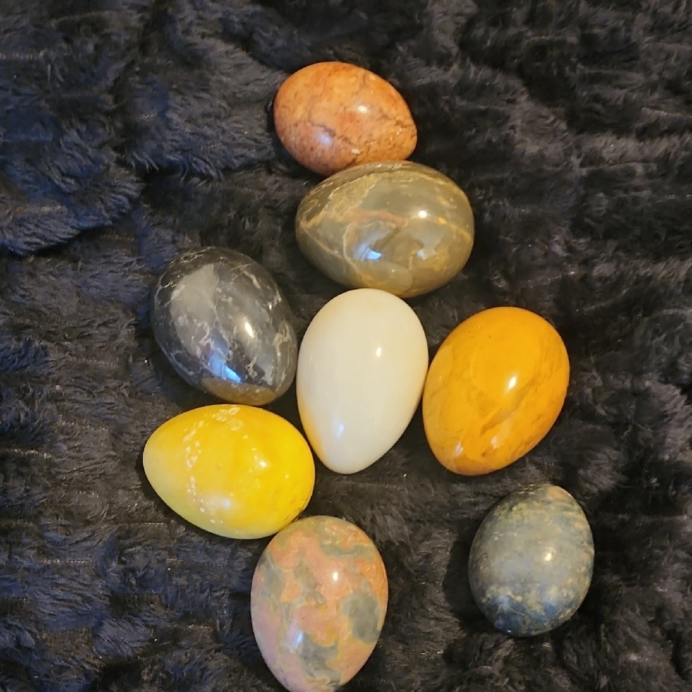 Decorative Stone Eggs Choose 1
